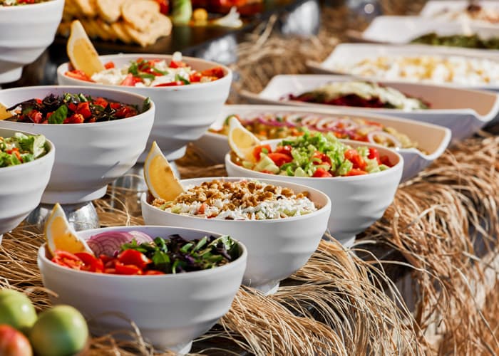 Salata ve meze bölümü