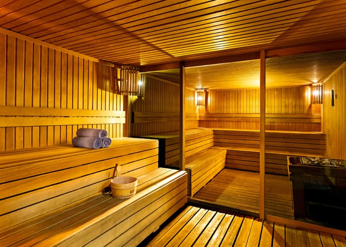Ahşap sauna kabini